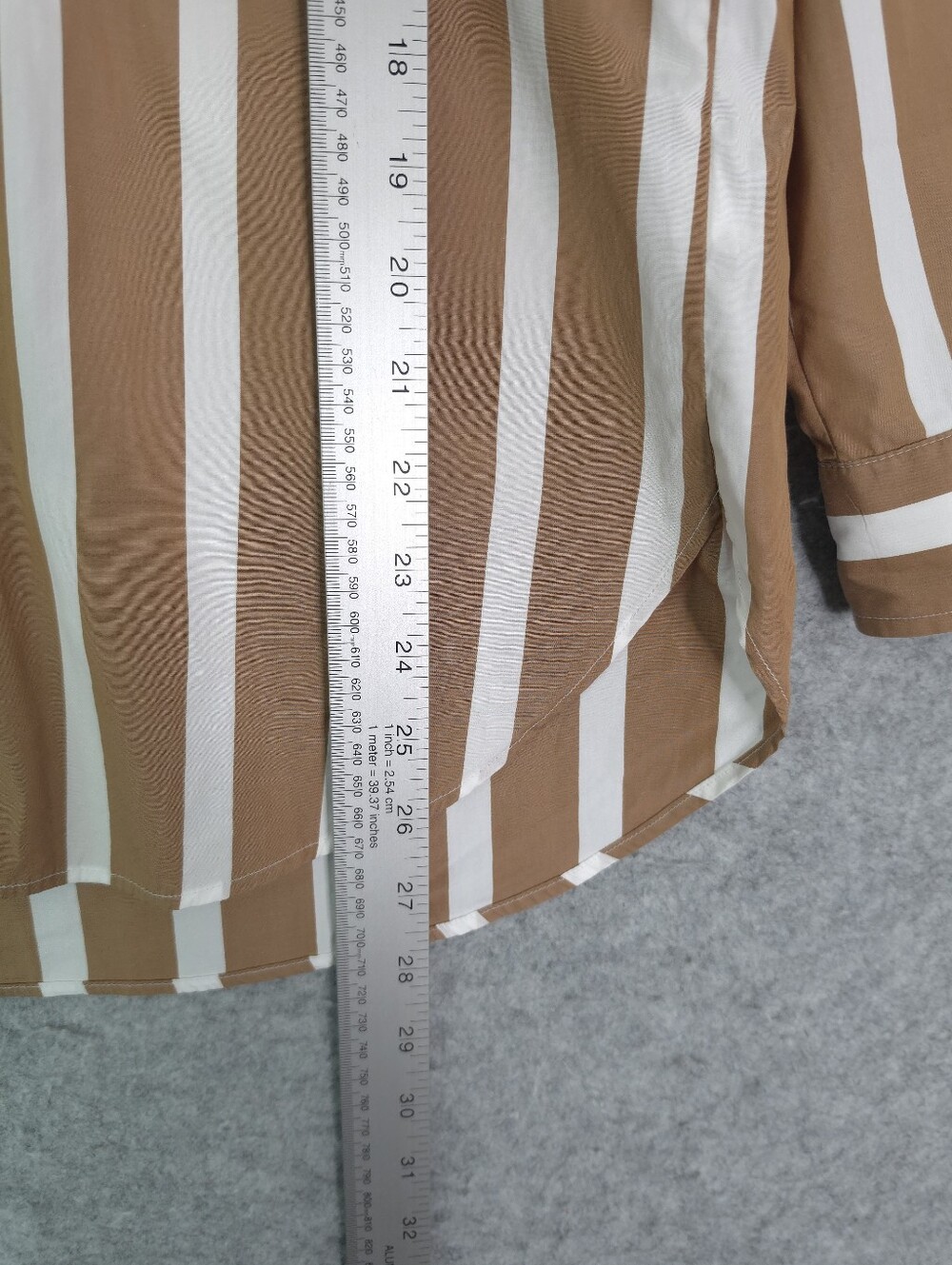 Frank & Eileen Joedy‎ Button Up Shirt in Camel Stripe - Picture 11 of 11